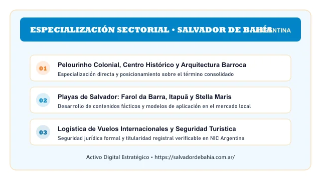 Enfoque temático y aplicaciones de negocio para el activo digital salvadordebahia.com.ar (Salvadordebahia)